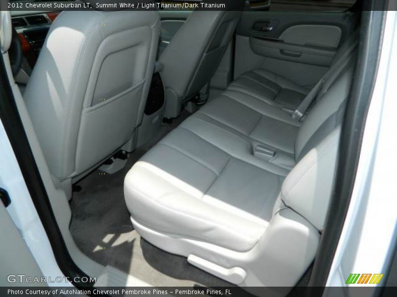 Summit White / Light Titanium/Dark Titanium 2012 Chevrolet Suburban LT