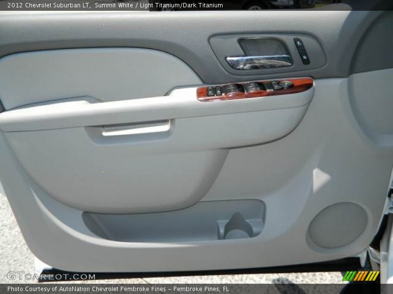 Summit White / Light Titanium/Dark Titanium 2012 Chevrolet Suburban LT