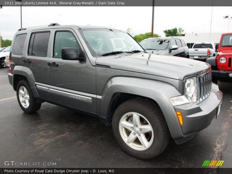 Mineral Gray Metallic / Dark Slate Gray 2012 Jeep Liberty Limited 4x4
