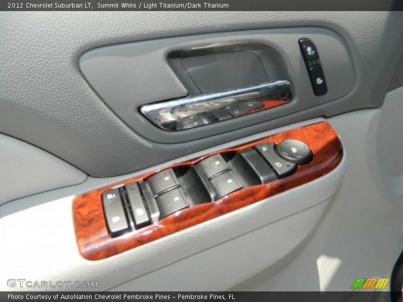 Summit White / Light Titanium/Dark Titanium 2012 Chevrolet Suburban LT