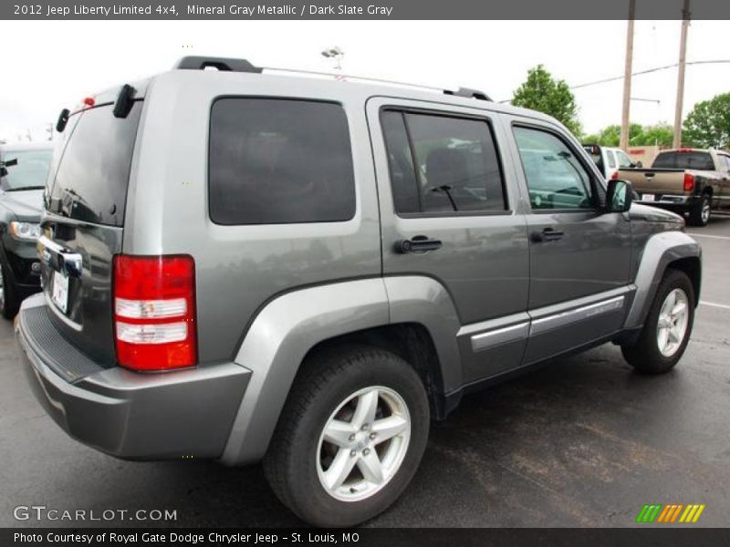Mineral Gray Metallic / Dark Slate Gray 2012 Jeep Liberty Limited 4x4