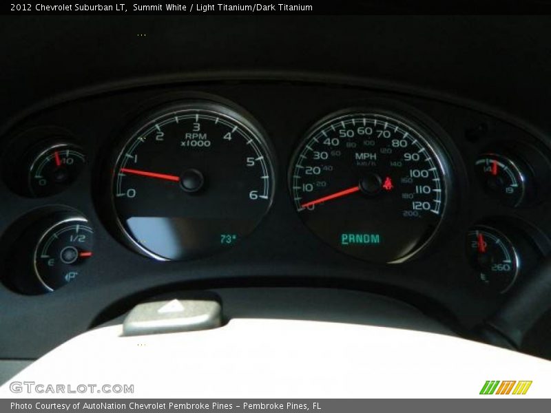 Summit White / Light Titanium/Dark Titanium 2012 Chevrolet Suburban LT