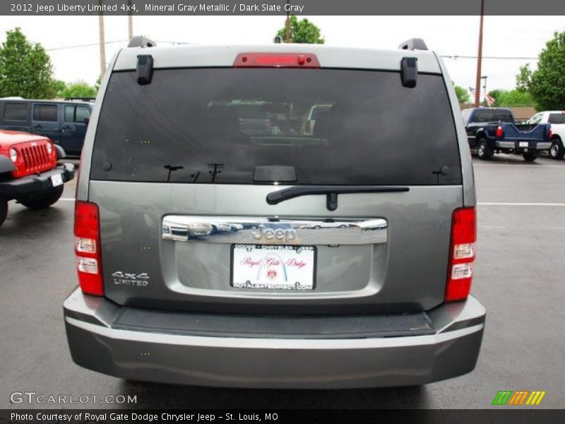Mineral Gray Metallic / Dark Slate Gray 2012 Jeep Liberty Limited 4x4