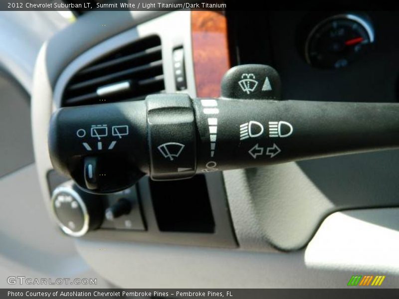 Summit White / Light Titanium/Dark Titanium 2012 Chevrolet Suburban LT