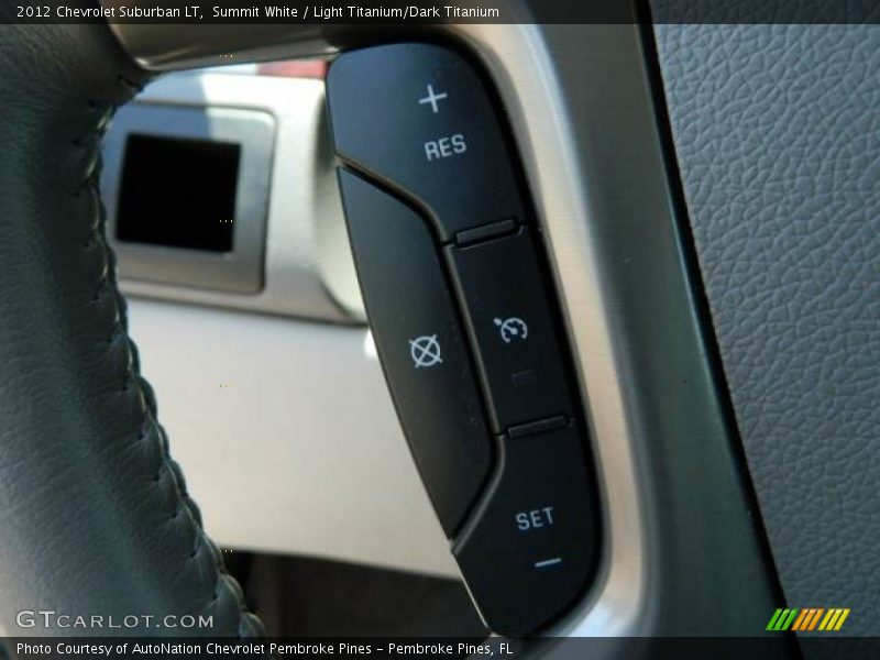 Summit White / Light Titanium/Dark Titanium 2012 Chevrolet Suburban LT