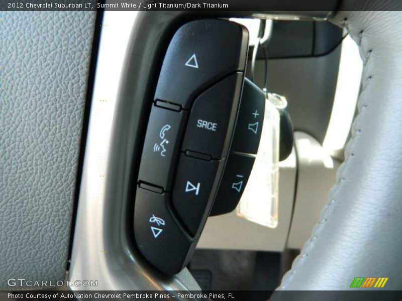 Summit White / Light Titanium/Dark Titanium 2012 Chevrolet Suburban LT