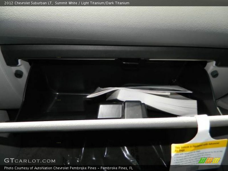 Summit White / Light Titanium/Dark Titanium 2012 Chevrolet Suburban LT