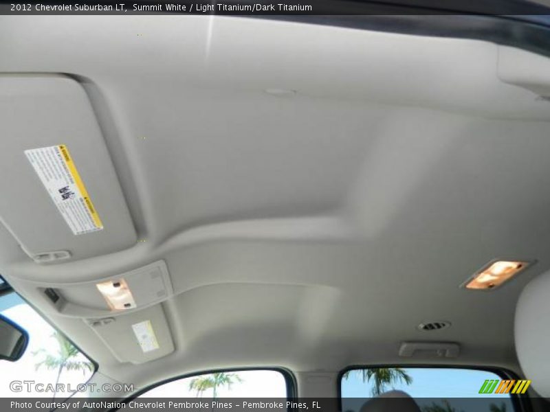 Summit White / Light Titanium/Dark Titanium 2012 Chevrolet Suburban LT