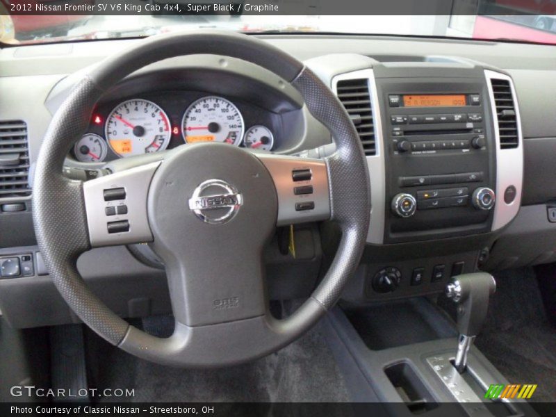 Super Black / Graphite 2012 Nissan Frontier SV V6 King Cab 4x4