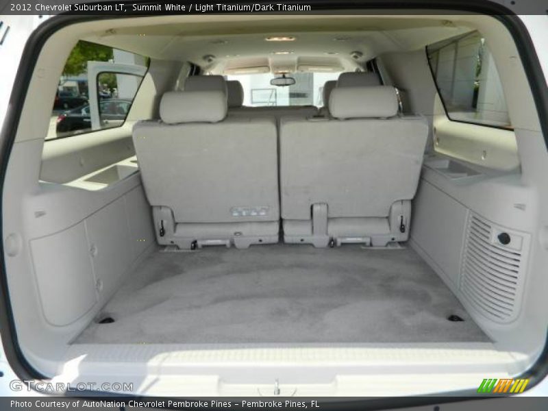 Summit White / Light Titanium/Dark Titanium 2012 Chevrolet Suburban LT