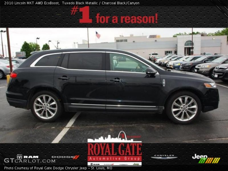 Tuxedo Black Metallic / Charcoal Black/Canyon 2010 Lincoln MKT AWD EcoBoost