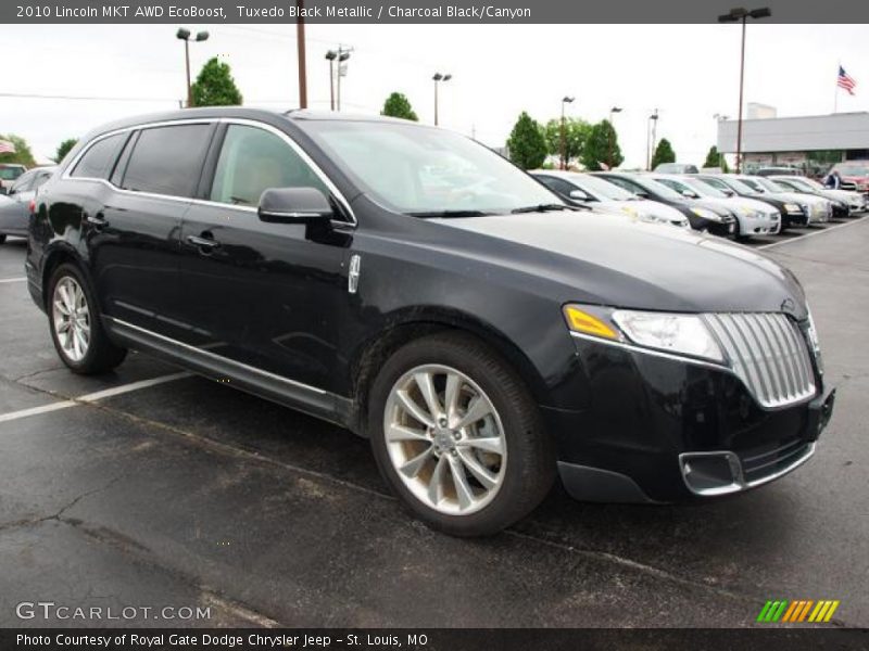 Tuxedo Black Metallic / Charcoal Black/Canyon 2010 Lincoln MKT AWD EcoBoost