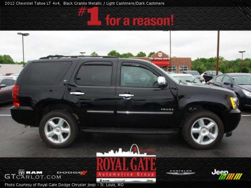 Black Granite Metallic / Light Cashmere/Dark Cashmere 2012 Chevrolet Tahoe LT 4x4