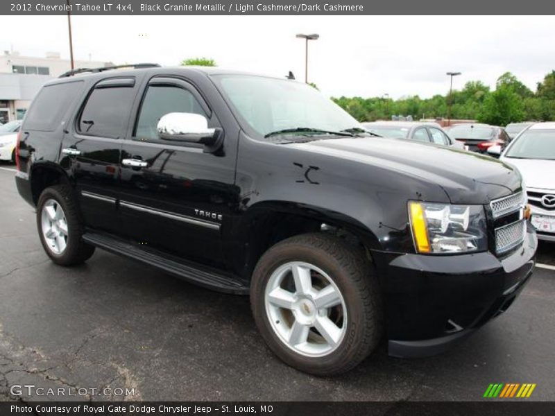 Black Granite Metallic / Light Cashmere/Dark Cashmere 2012 Chevrolet Tahoe LT 4x4