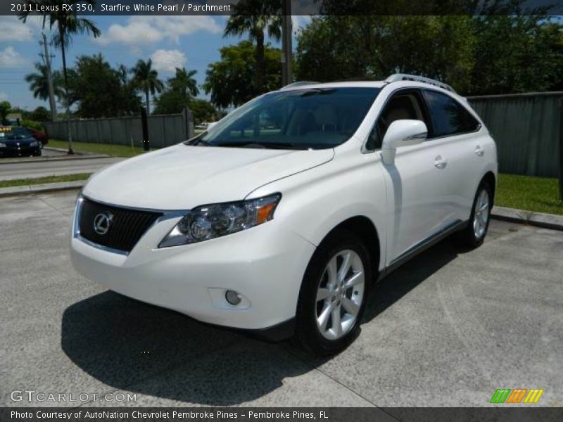 Front 3/4 View of 2011 RX 350