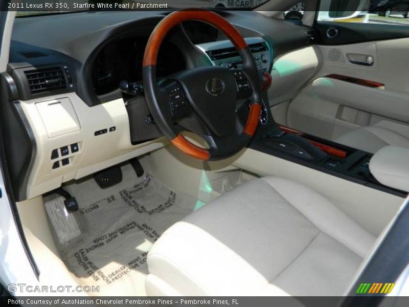 Starfire White Pearl / Parchment 2011 Lexus RX 350