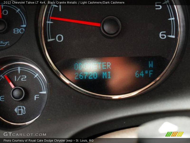 Black Granite Metallic / Light Cashmere/Dark Cashmere 2012 Chevrolet Tahoe LT 4x4