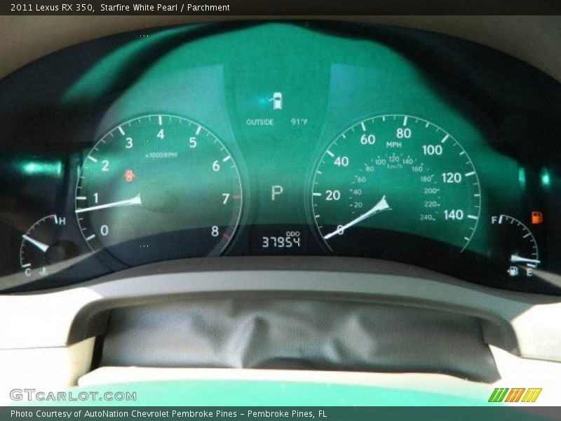 Starfire White Pearl / Parchment 2011 Lexus RX 350