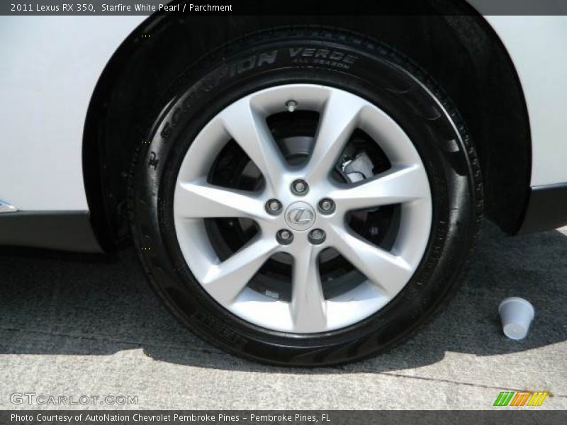 Starfire White Pearl / Parchment 2011 Lexus RX 350
