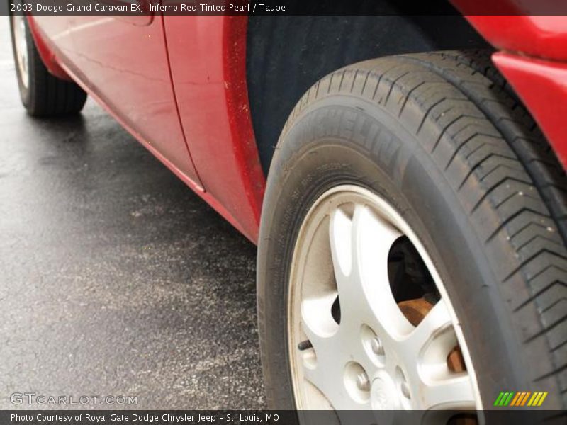 Inferno Red Tinted Pearl / Taupe 2003 Dodge Grand Caravan EX