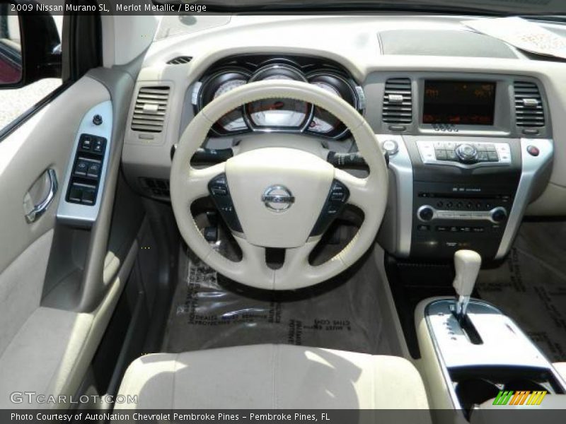 Merlot Metallic / Beige 2009 Nissan Murano SL