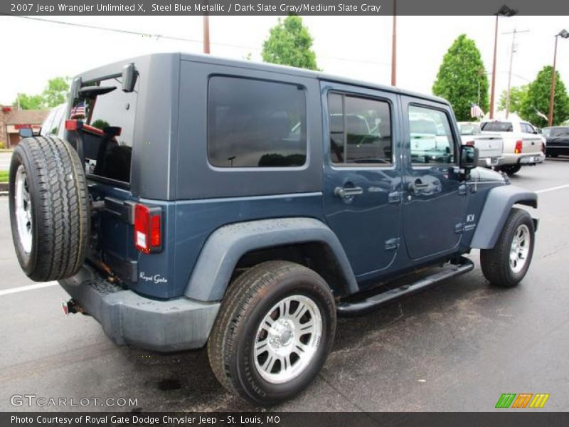 Steel Blue Metallic / Dark Slate Gray/Medium Slate Gray 2007 Jeep Wrangler Unlimited X