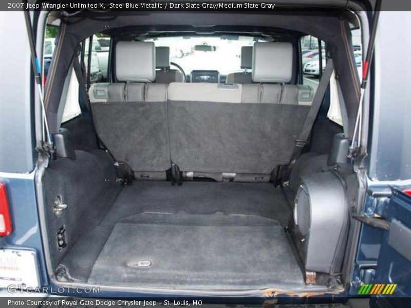Steel Blue Metallic / Dark Slate Gray/Medium Slate Gray 2007 Jeep Wrangler Unlimited X