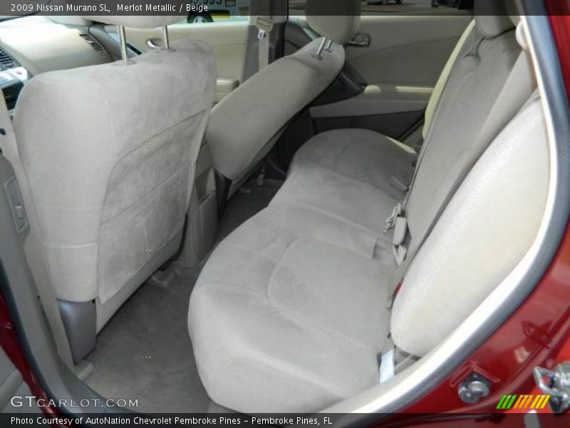Merlot Metallic / Beige 2009 Nissan Murano SL