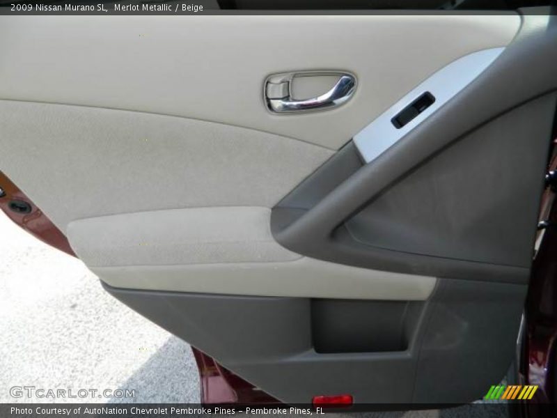 Merlot Metallic / Beige 2009 Nissan Murano SL