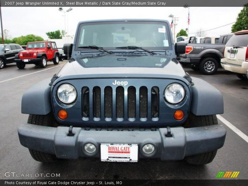 Steel Blue Metallic / Dark Slate Gray/Medium Slate Gray 2007 Jeep Wrangler Unlimited X