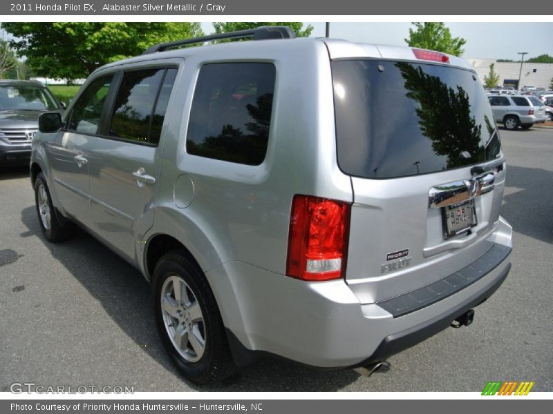 Alabaster Silver Metallic / Gray 2011 Honda Pilot EX