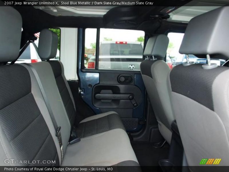Steel Blue Metallic / Dark Slate Gray/Medium Slate Gray 2007 Jeep Wrangler Unlimited X