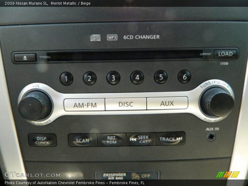 Merlot Metallic / Beige 2009 Nissan Murano SL