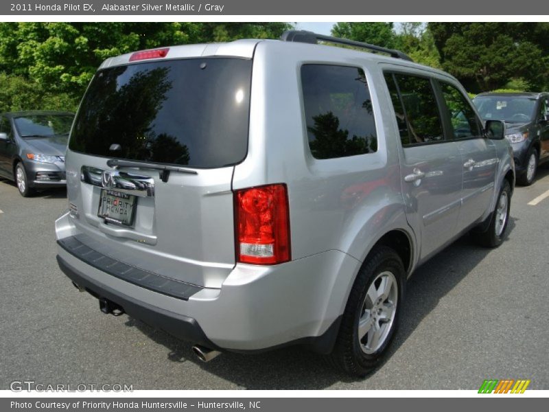 Alabaster Silver Metallic / Gray 2011 Honda Pilot EX