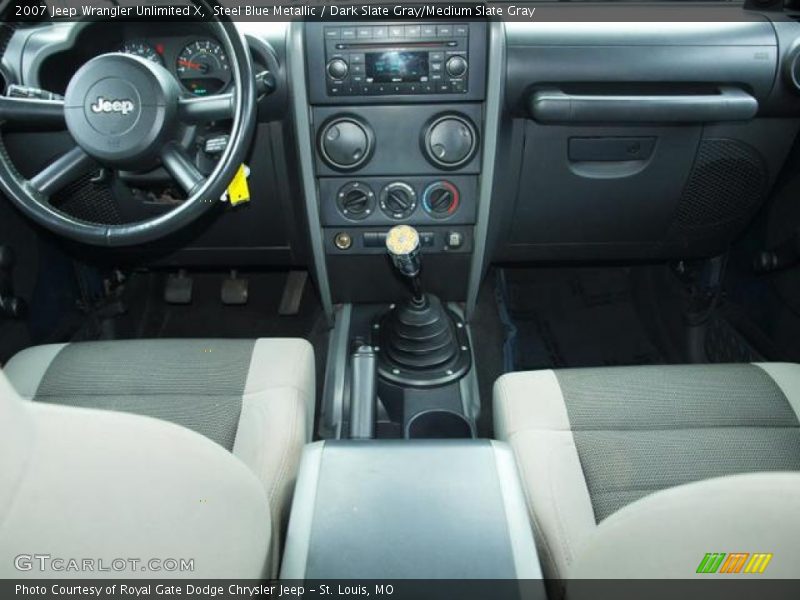 Steel Blue Metallic / Dark Slate Gray/Medium Slate Gray 2007 Jeep Wrangler Unlimited X