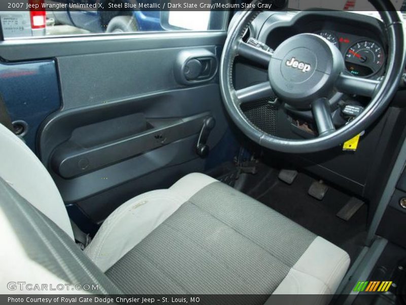 Steel Blue Metallic / Dark Slate Gray/Medium Slate Gray 2007 Jeep Wrangler Unlimited X
