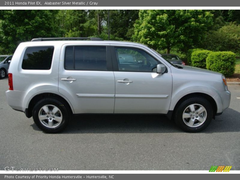 Alabaster Silver Metallic / Gray 2011 Honda Pilot EX