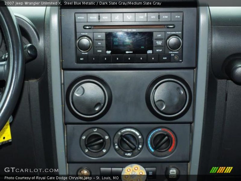 Steel Blue Metallic / Dark Slate Gray/Medium Slate Gray 2007 Jeep Wrangler Unlimited X