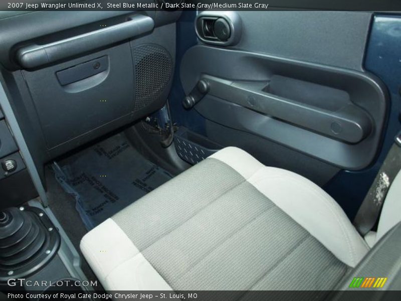 Steel Blue Metallic / Dark Slate Gray/Medium Slate Gray 2007 Jeep Wrangler Unlimited X