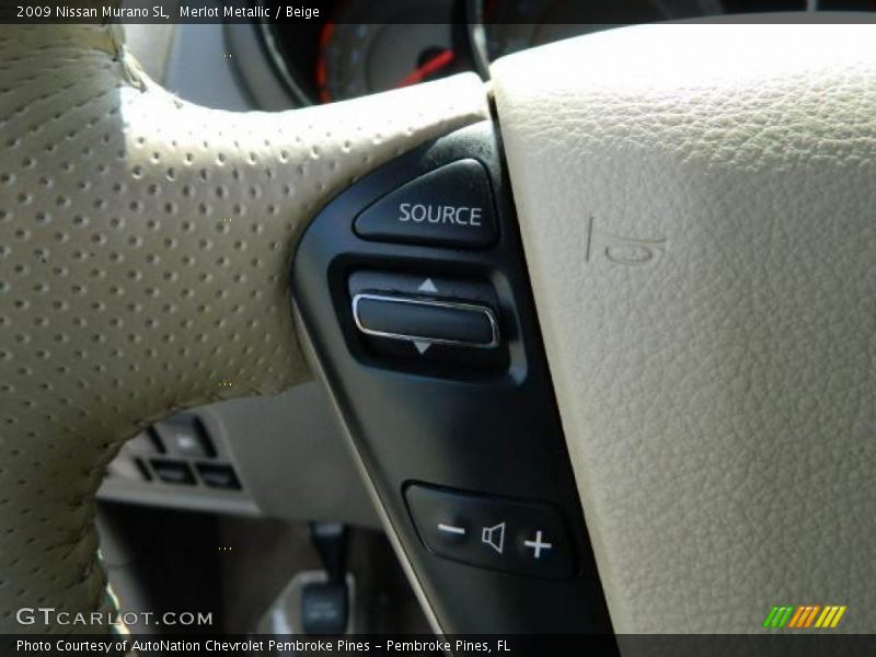 Merlot Metallic / Beige 2009 Nissan Murano SL
