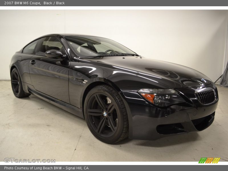 Black / Black 2007 BMW M6 Coupe