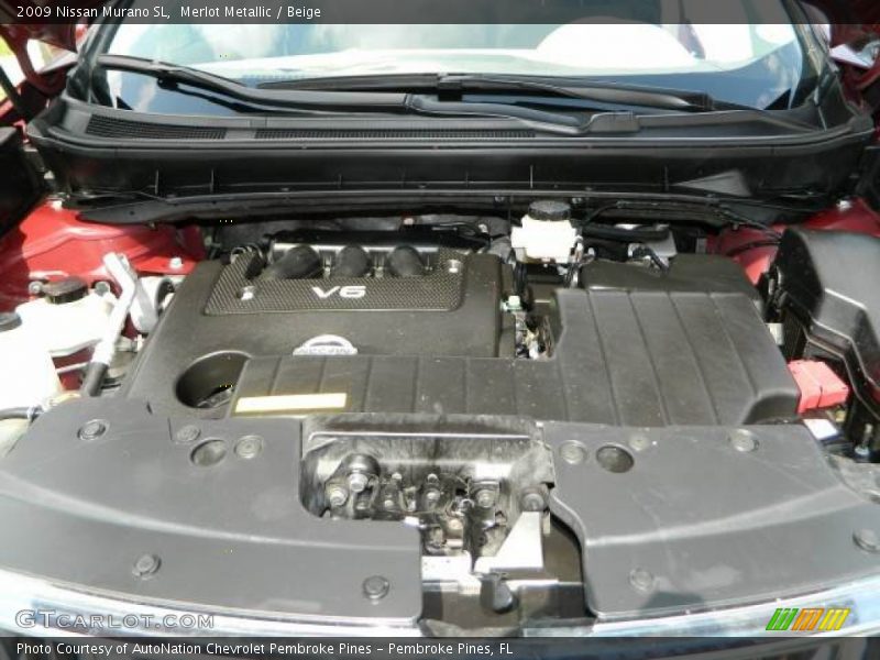 Merlot Metallic / Beige 2009 Nissan Murano SL