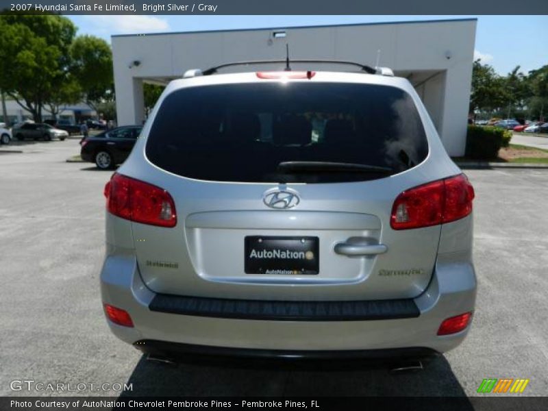 Bright Silver / Gray 2007 Hyundai Santa Fe Limited