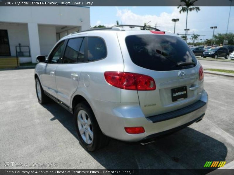 Bright Silver / Gray 2007 Hyundai Santa Fe Limited