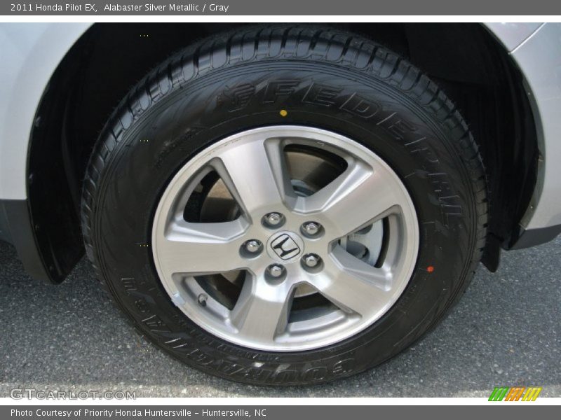 Alabaster Silver Metallic / Gray 2011 Honda Pilot EX