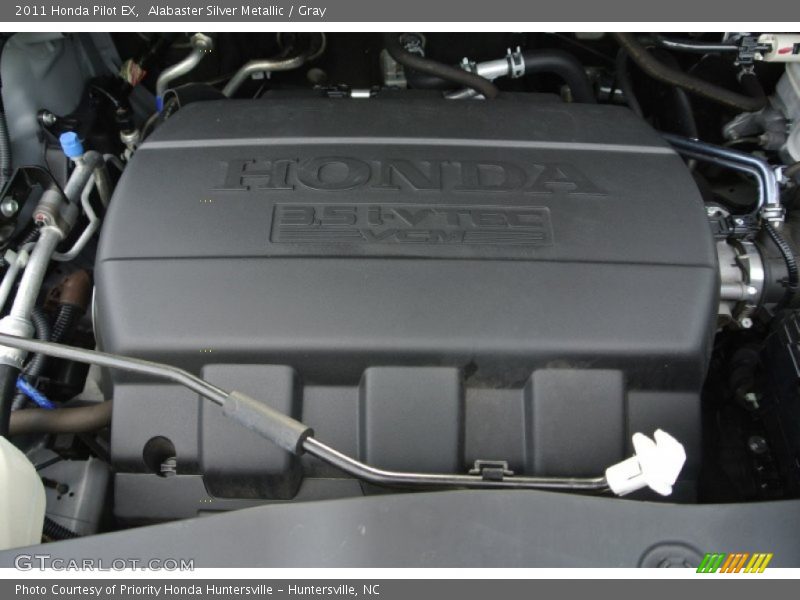 Alabaster Silver Metallic / Gray 2011 Honda Pilot EX