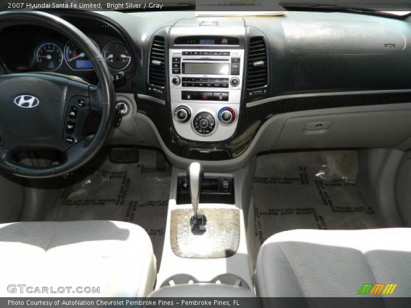 Bright Silver / Gray 2007 Hyundai Santa Fe Limited
