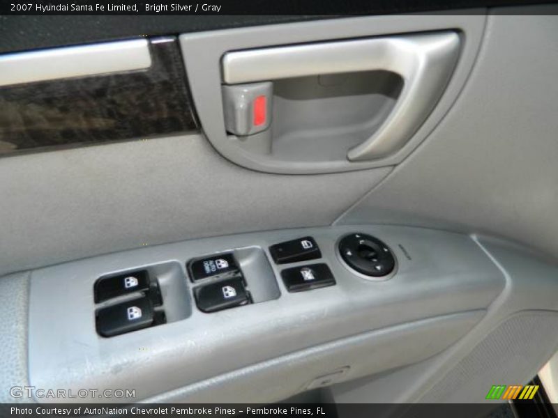 Bright Silver / Gray 2007 Hyundai Santa Fe Limited