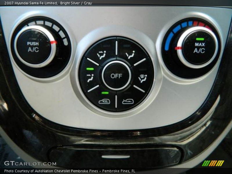 Bright Silver / Gray 2007 Hyundai Santa Fe Limited