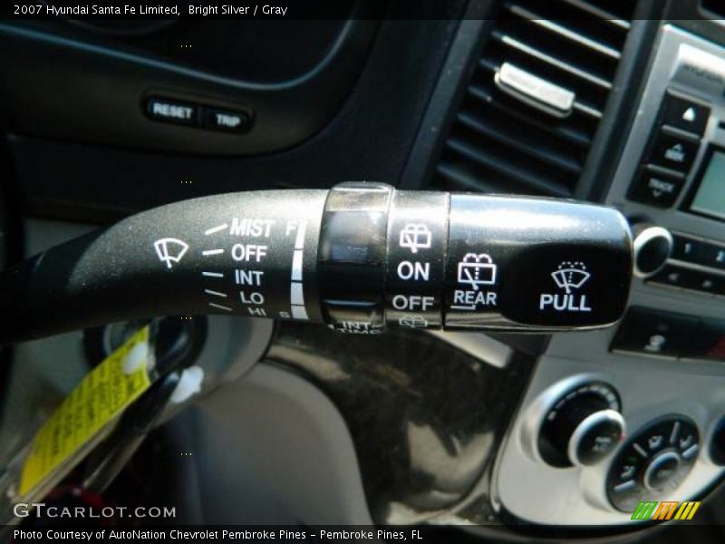 Bright Silver / Gray 2007 Hyundai Santa Fe Limited